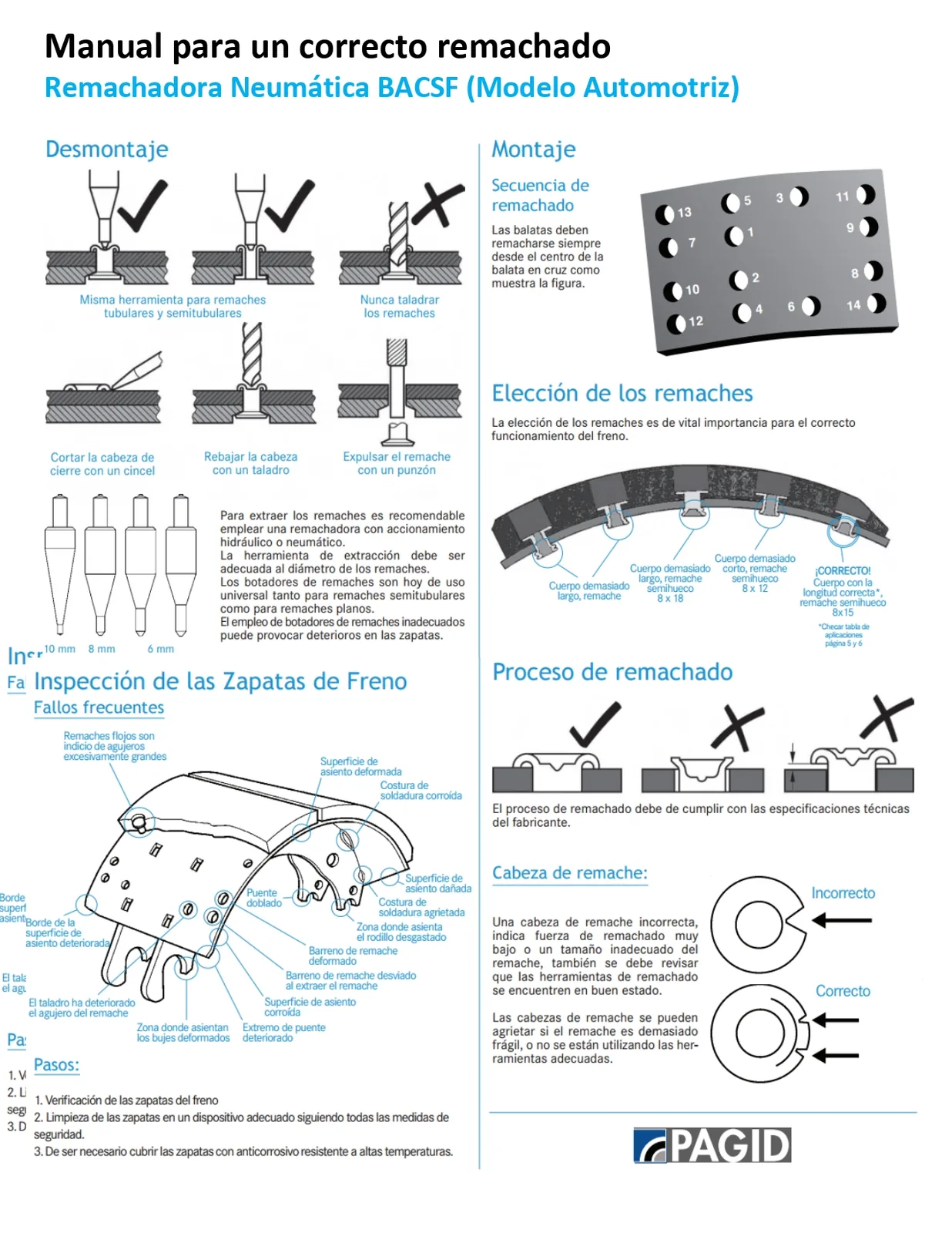 Manual para un correcto remachado BACSF